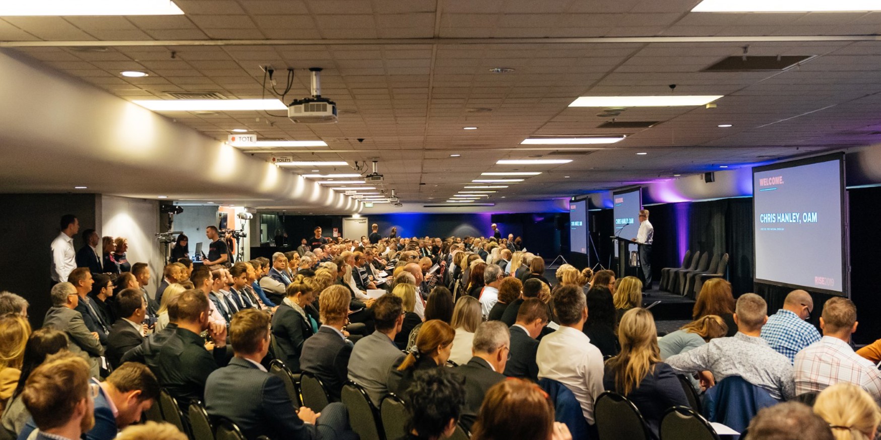 Chris Hanley opening RISE 2019.